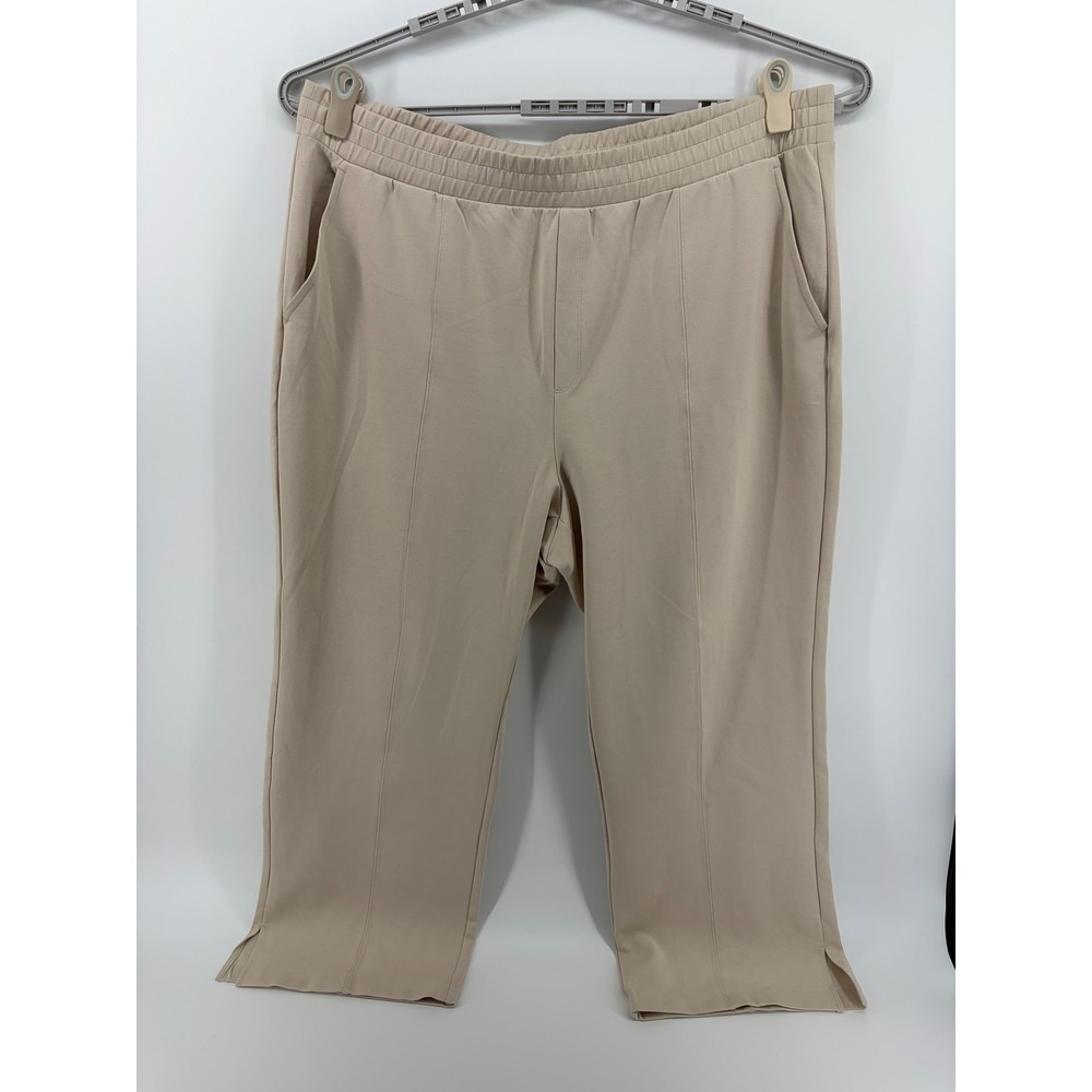 Old Navy Active High Rise Wide Leg Dynamic Fleece Pants‎ Women's 3X Beige
